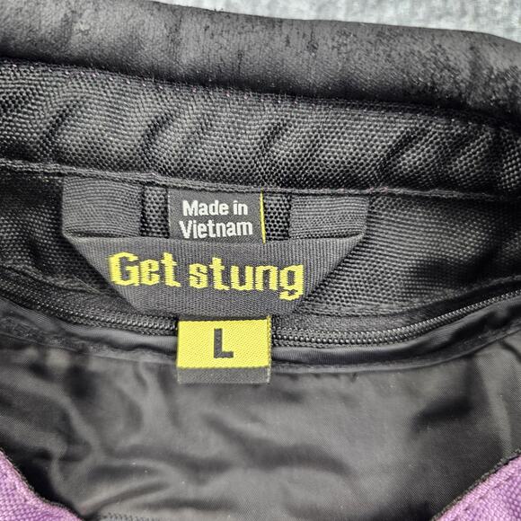 Scorpion EXO Motorcycle Jacket Womens Large Purple Armored Removable Liner Biker - Picture 3 of 10